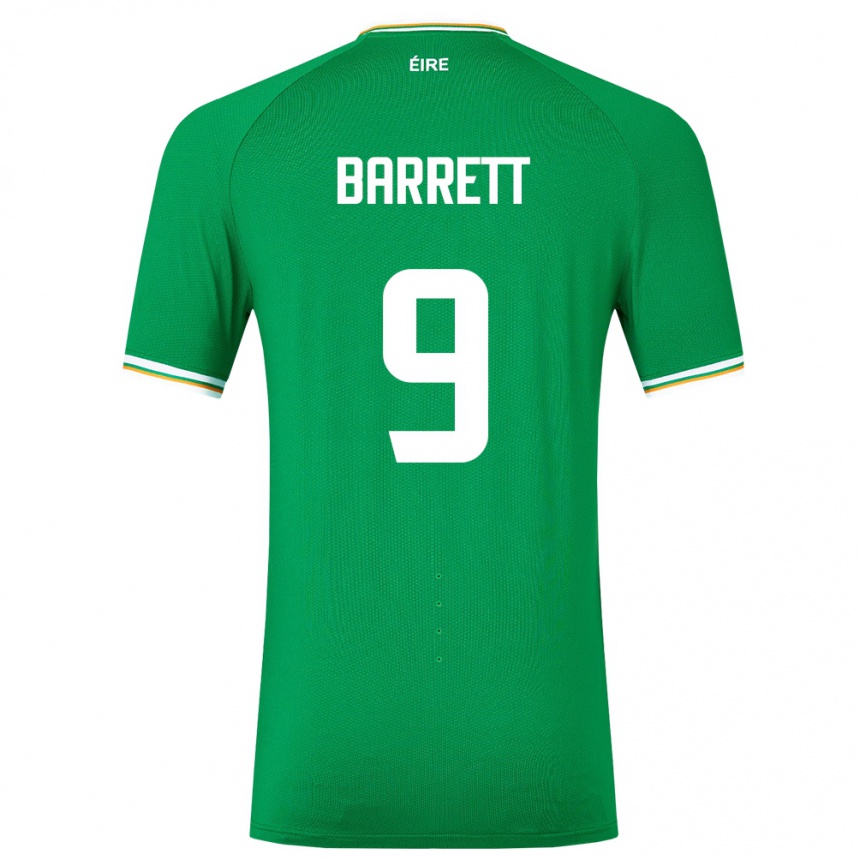 Kids Football Ireland Amber Barrett #9 Green Home Jersey 24-26 T-Shirt