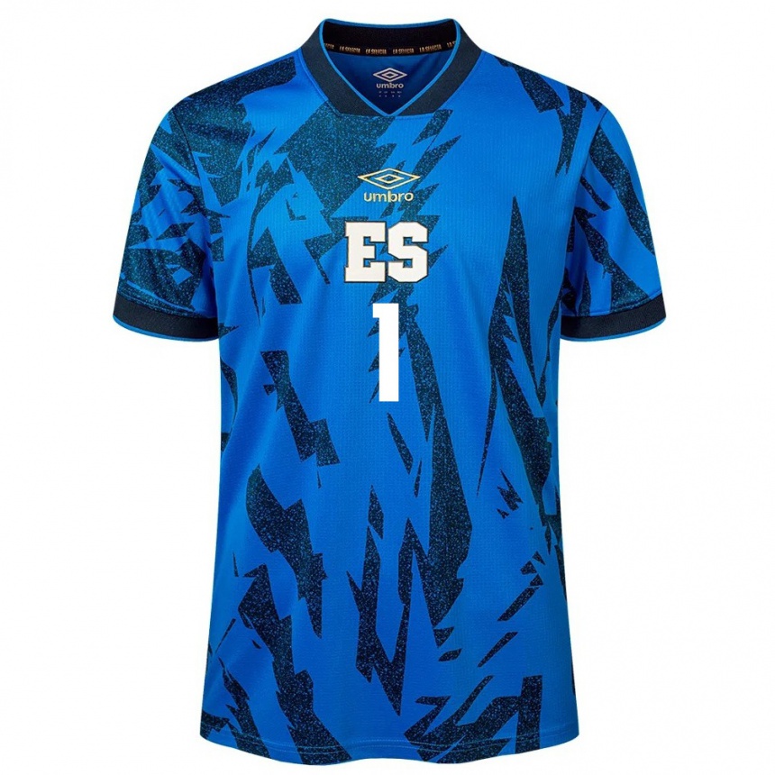 Kids Football El Salvador Sergio Sibrián #1 Blue Home Jersey 24-26 T-Shirt