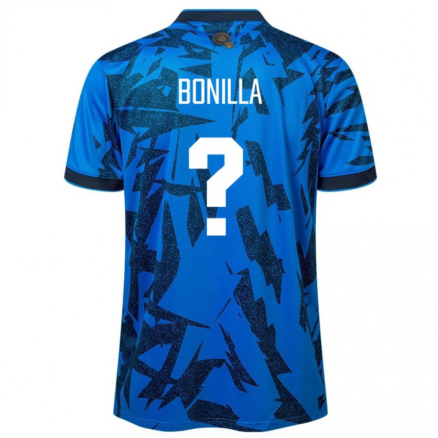 Kids Football El Salvador Nelson Bonilla #0 Blue Home Jersey 24-26 T-Shirt