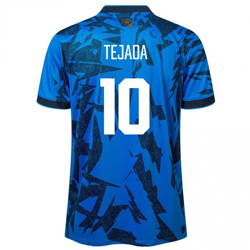 Kids Football El Salvador Rafael Tejada #10 Blue Home Jersey 24-26 T-Shirt