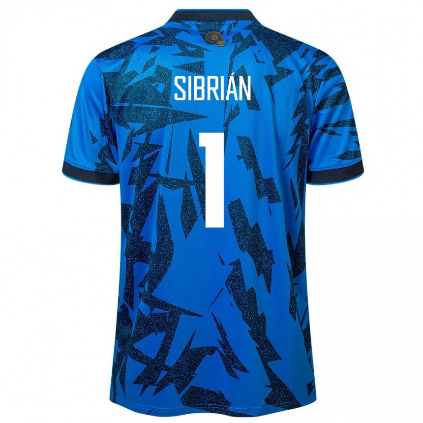 Kids Football El Salvador Sergio Sibrián #1 Blue Home Jersey 24-26 T-Shirt