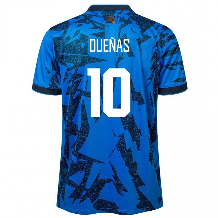 Kids Football El Salvador Enrico Dueñas #10 Blue Home Jersey 24-26 T-Shirt