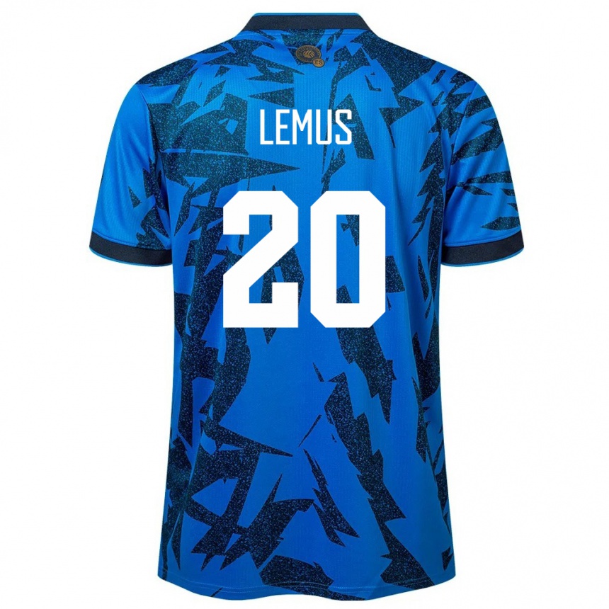 Kids Football El Salvador Diego Lemus #20 Blue Home Jersey 24-26 T-Shirt