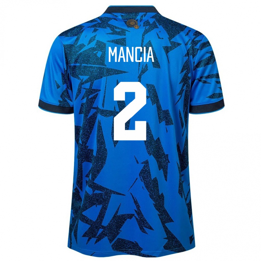 Kids Football El Salvador Steven Mancia #2 Blue Home Jersey 24-26 T-Shirt