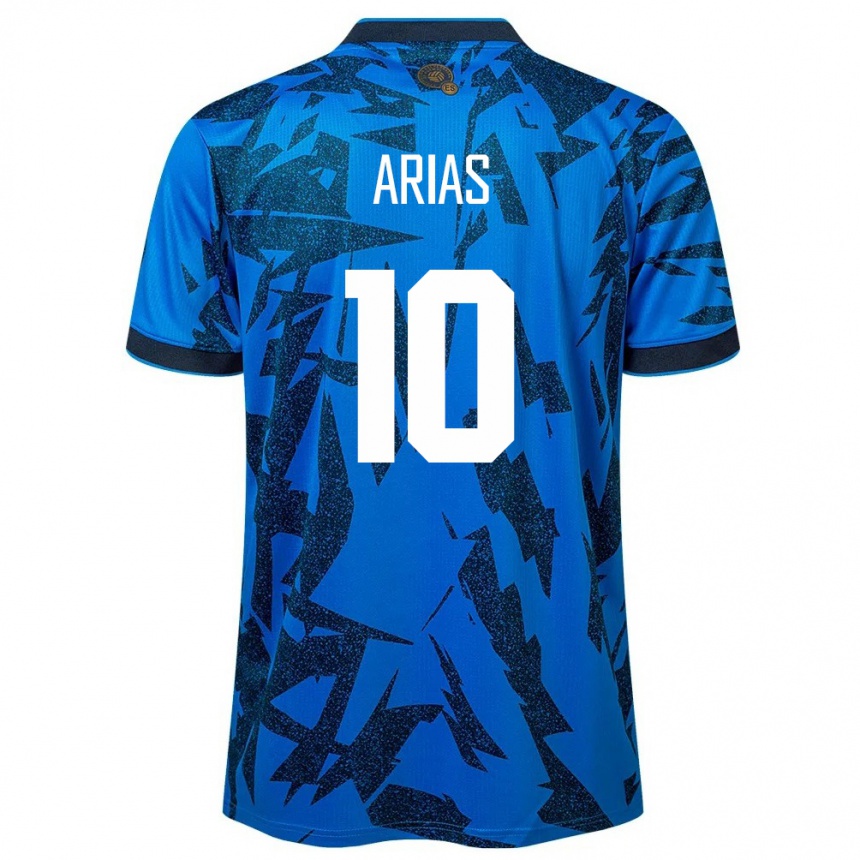 Kids Football El Salvador Cristopher Arias #10 Blue Home Jersey 24-26 T-Shirt