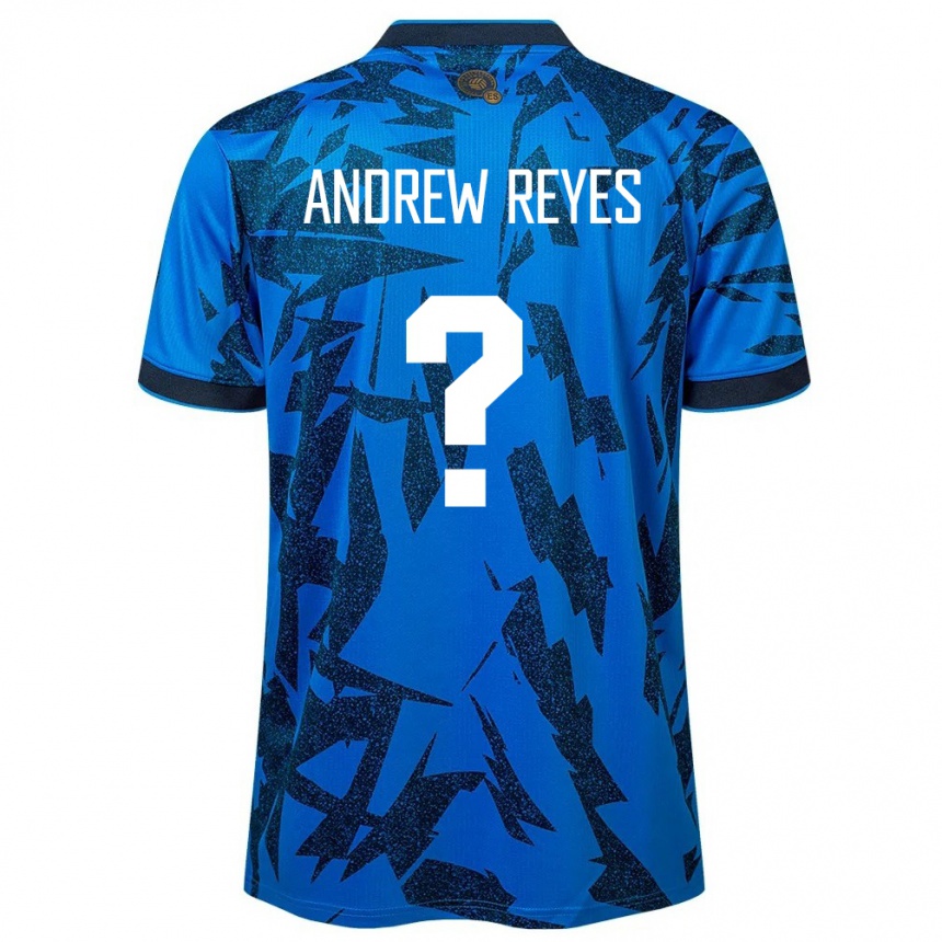 Kids Football El Salvador Andrew Reyes #0 Blue Home Jersey 24-26 T-Shirt