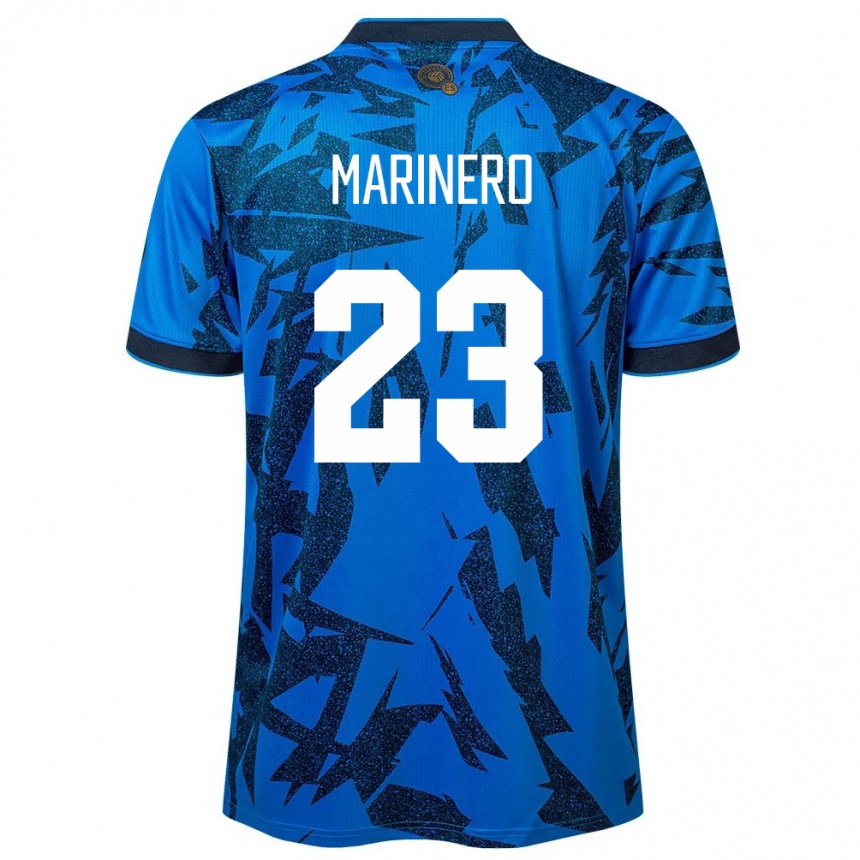 Kids Football El Salvador Amber Marinero #23 Blue Home Jersey 24-26 T-Shirt