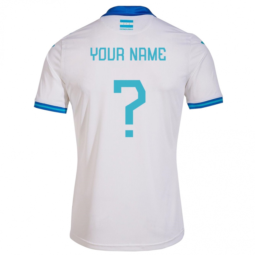 Kids Football Honduras Your Name #0 White Home Jersey 24-26 T-Shirt