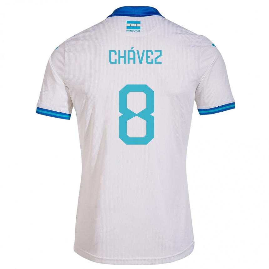 Kids Football Honduras Gerson Chávez #8 White Home Jersey 24-26 T-Shirt