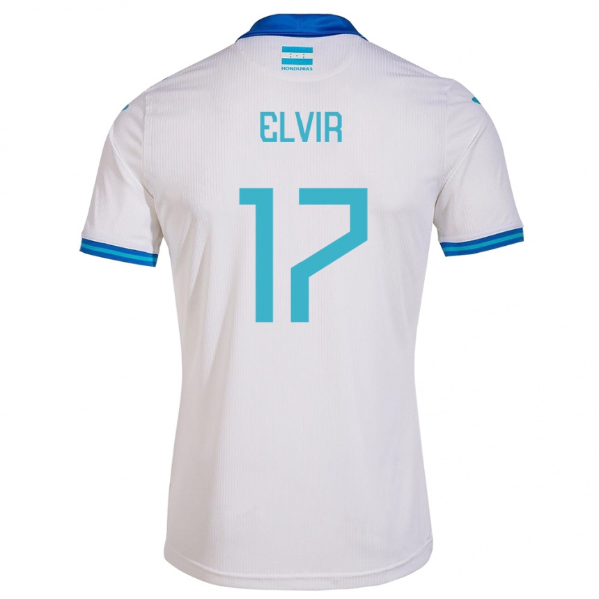 Kids Football Honduras Samuel Elvir #17 White Home Jersey 24-26 T-Shirt