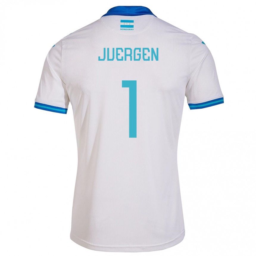 Kids Football Honduras Juergen García #1 White Home Jersey 24-26 T-Shirt