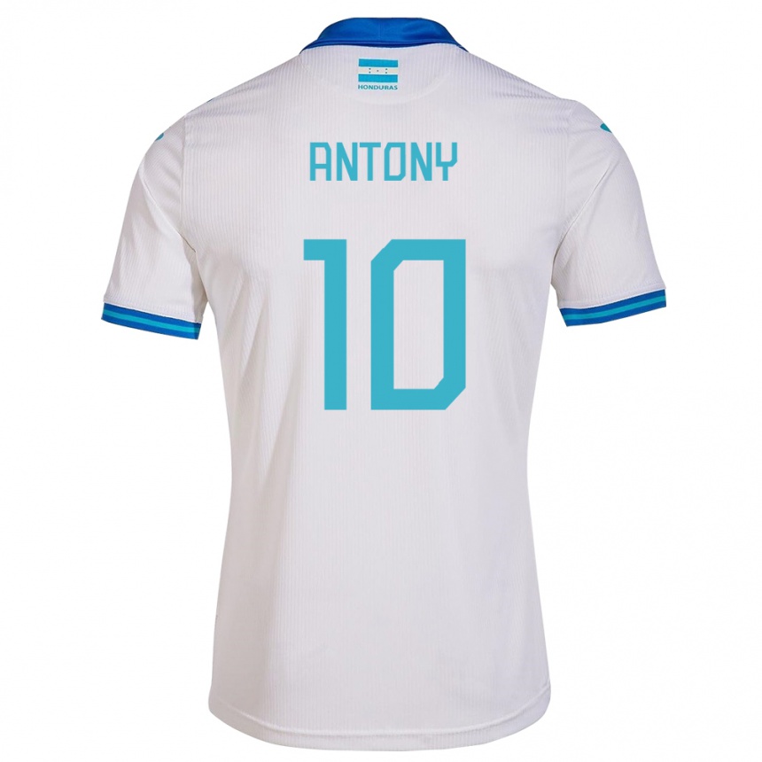 Kids Football Honduras Antony García #10 White Home Jersey 24-26 T-Shirt