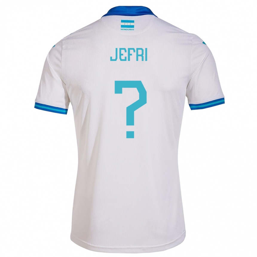 Kids Football Honduras Jefri Martínez #0 White Home Jersey 24-26 T-Shirt