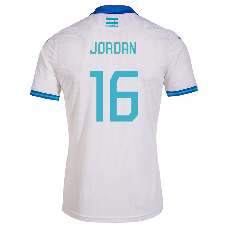 Kids Football Honduras Jordan García #16 White Home Jersey 24-26 T-Shirt