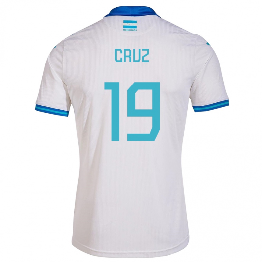 Kids Football Honduras Russel Cruz #19 White Home Jersey 24-26 T-Shirt