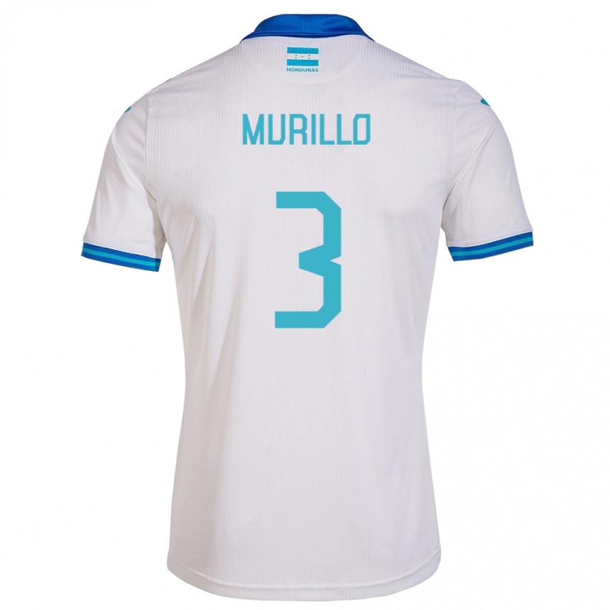 Kids Football Honduras Bárbara Murillo #3 White Home Jersey 24-26 T-Shirt