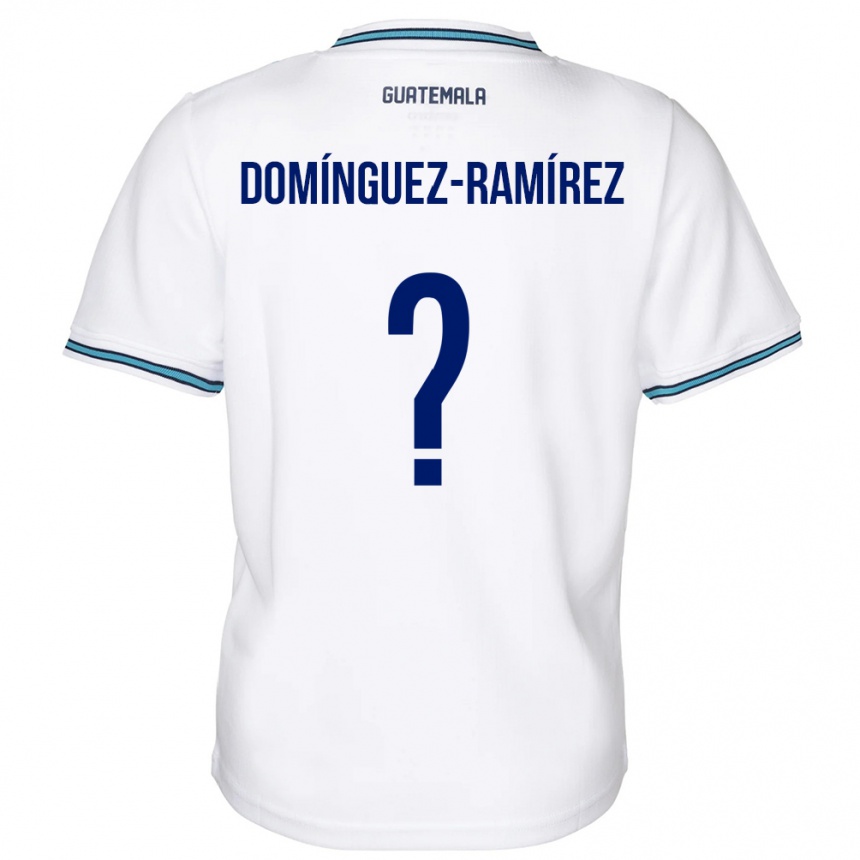 Kids Football Guatemala Marco Domínguez-Ramírez #0 White Home Jersey 24-26 T-Shirt