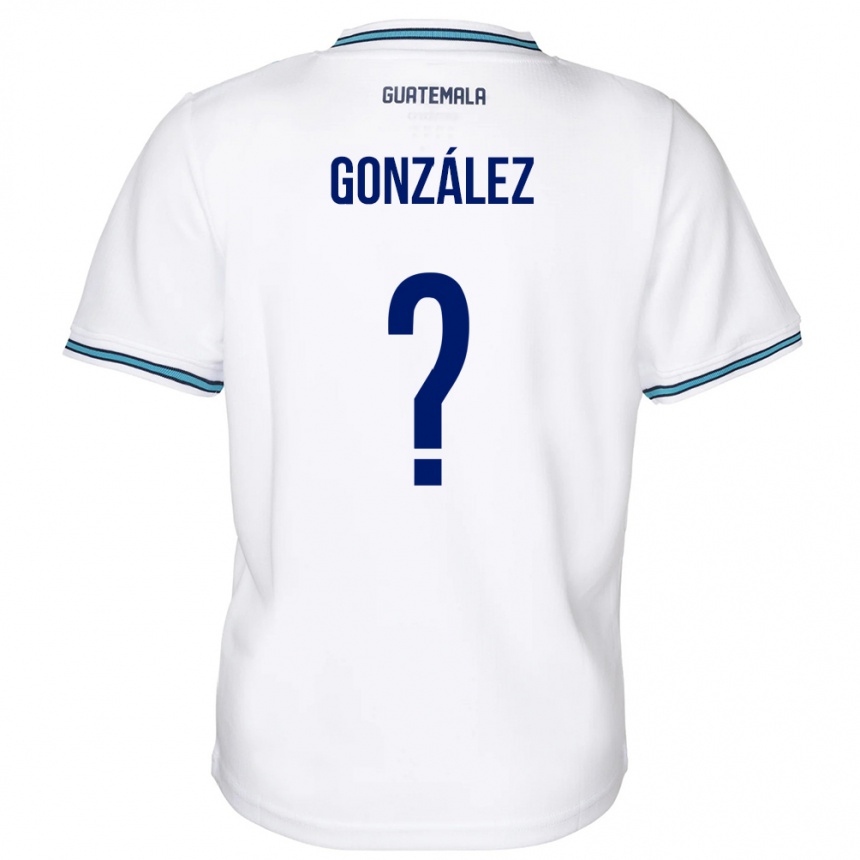 Kids Football Guatemala Erick González #0 White Home Jersey 24-26 T-Shirt