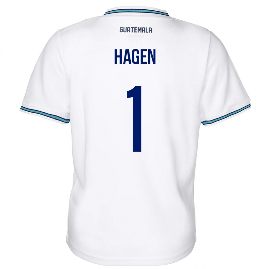 Kids Football Guatemala Nicholas Hagen #1 White Home Jersey 24-26 T-Shirt