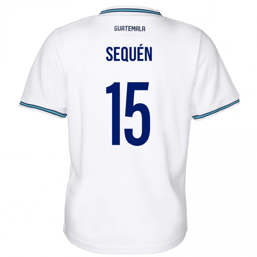 Kids Football Guatemala Marlon Sequén #15 White Home Jersey 24-26 T-Shirt