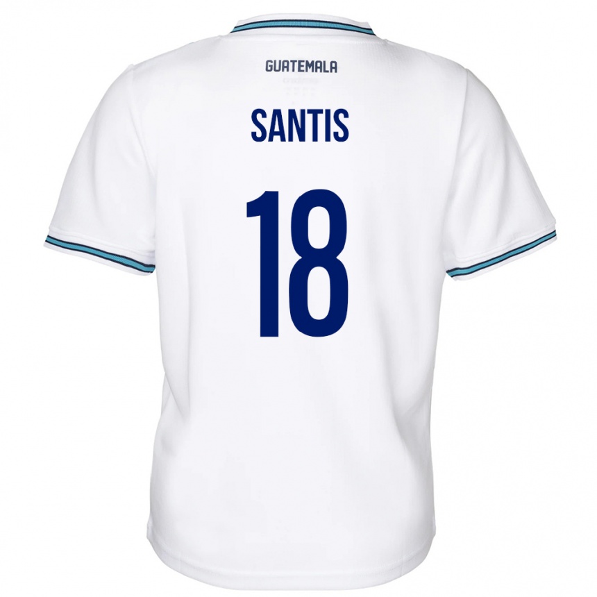 Kids Football Guatemala Óscar Santis #18 White Home Jersey 24-26 T-Shirt