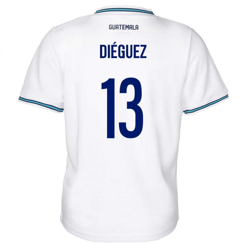 Kids Football Guatemala Jonathan Diéguez #13 White Home Jersey 24-26 T-Shirt