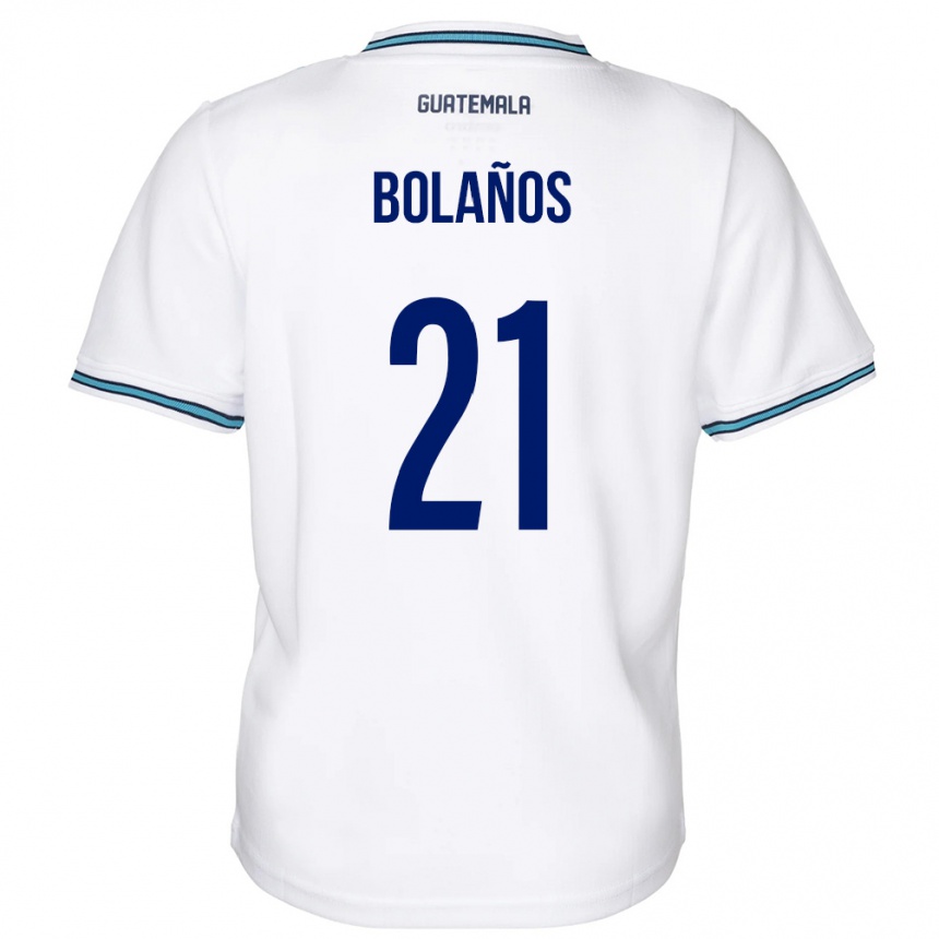 Kids Football Guatemala Diego Bolaños #21 White Home Jersey 24-26 T-Shirt