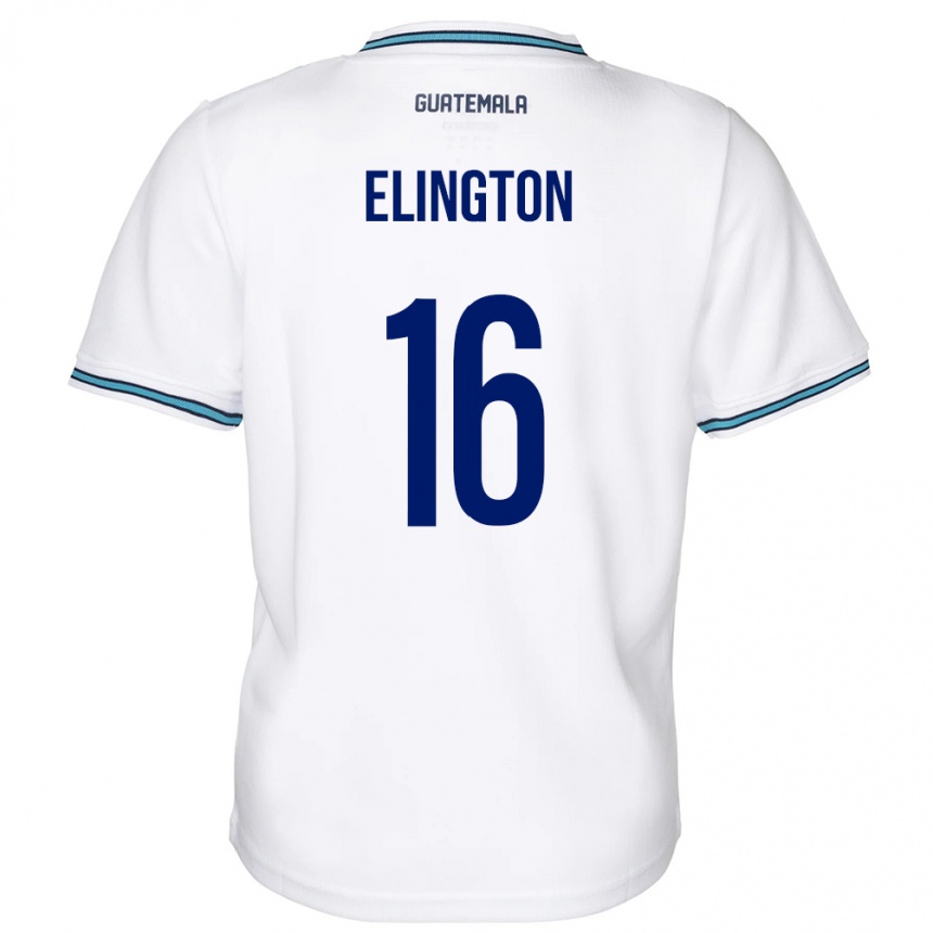 Kids Football Guatemala Elvi Elington #16 White Home Jersey 24-26 T-Shirt