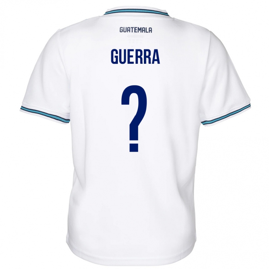 Kids Football Guatemala Decarlo Guerra #0 White Home Jersey 24-26 T-Shirt