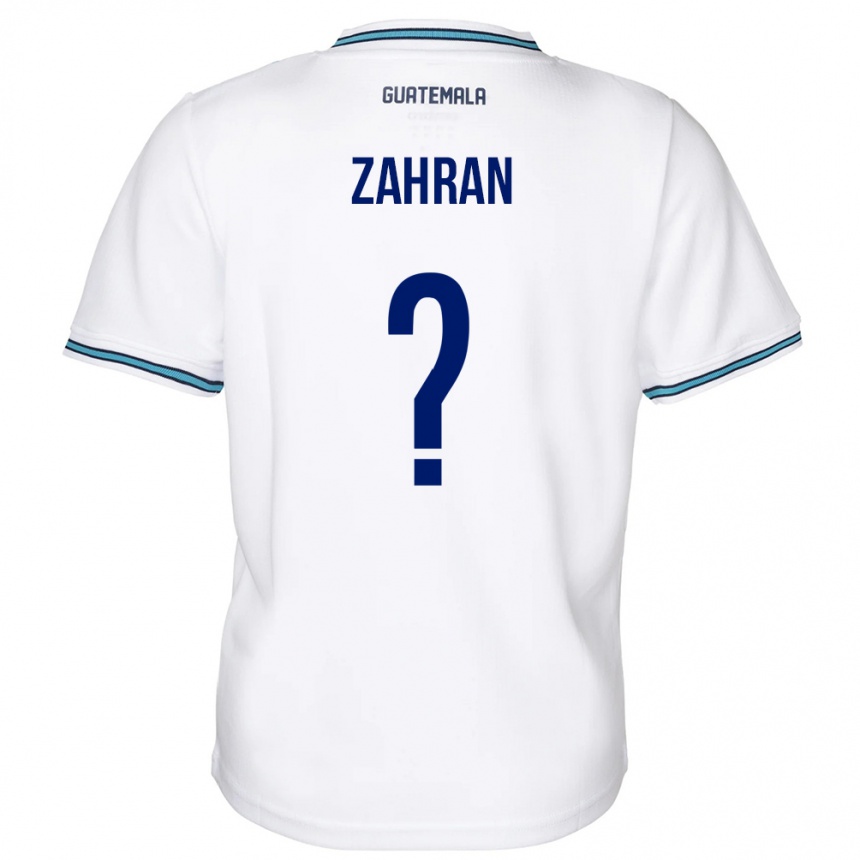 Kids Football Guatemala William Zahran #0 White Home Jersey 24-26 T-Shirt