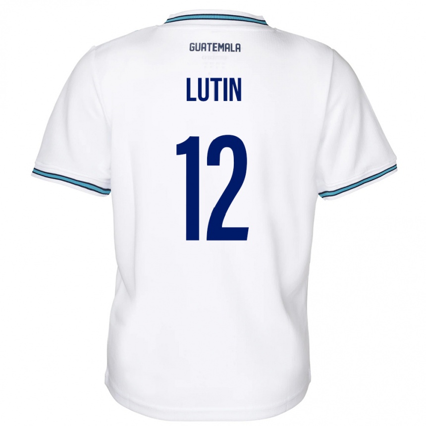 Kids Football Guatemala John Lutin #12 White Home Jersey 24-26 T-Shirt