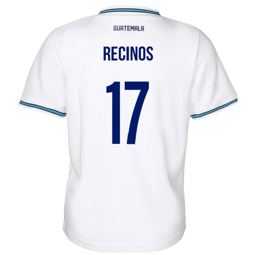 Kids Football Guatemala Antony Recinos #17 White Home Jersey 24-26 T-Shirt