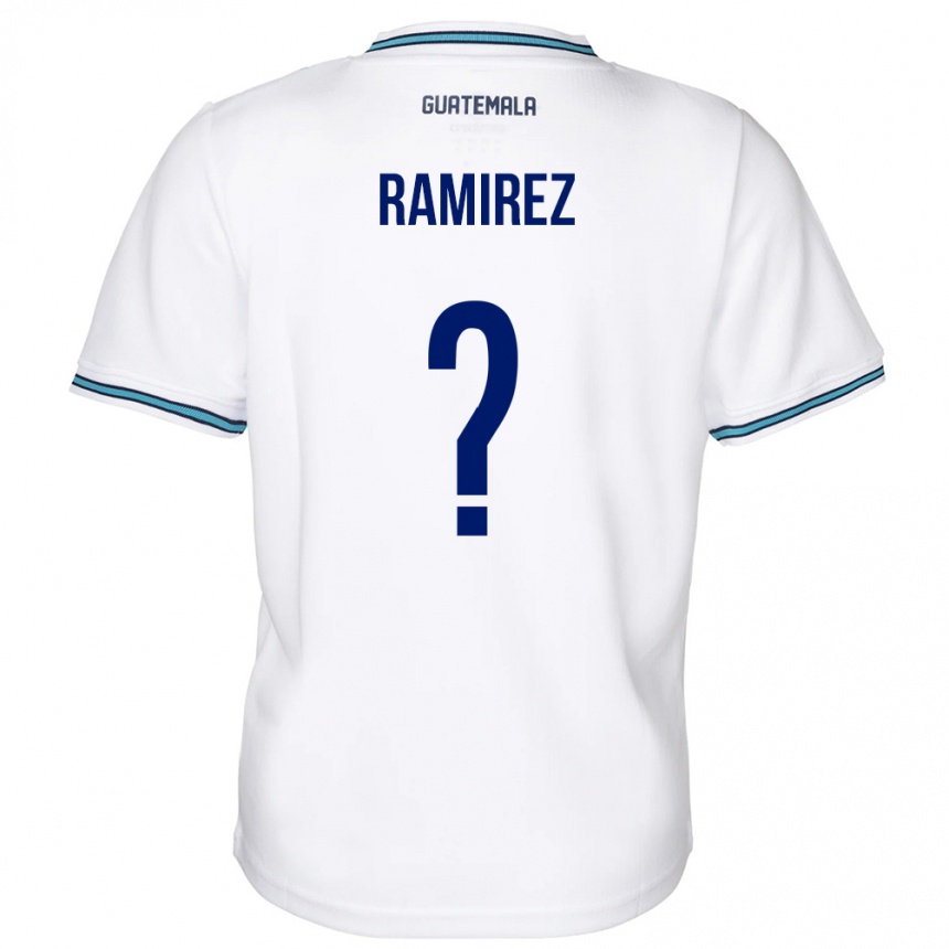 Kids Football Guatemala Nelson Ramirez #0 White Home Jersey 24-26 T-Shirt