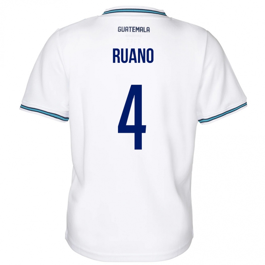 Kids Football Guatemala Michelle Ruano #4 White Home Jersey 24-26 T-Shirt