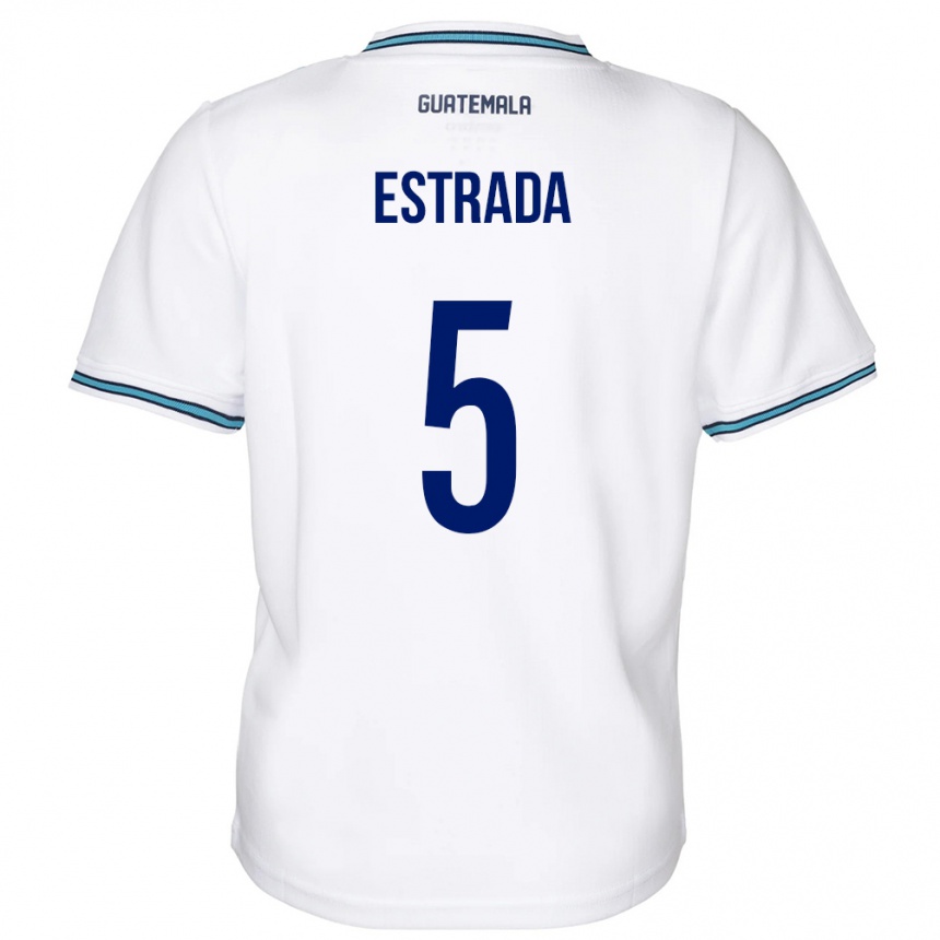 Kids Football Guatemala Elizabeth Estrada #5 White Home Jersey 24-26 T-Shirt