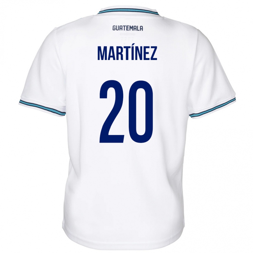 Kids Football Guatemala Ana Lucía Martínez #20 White Home Jersey 24-26 T-Shirt