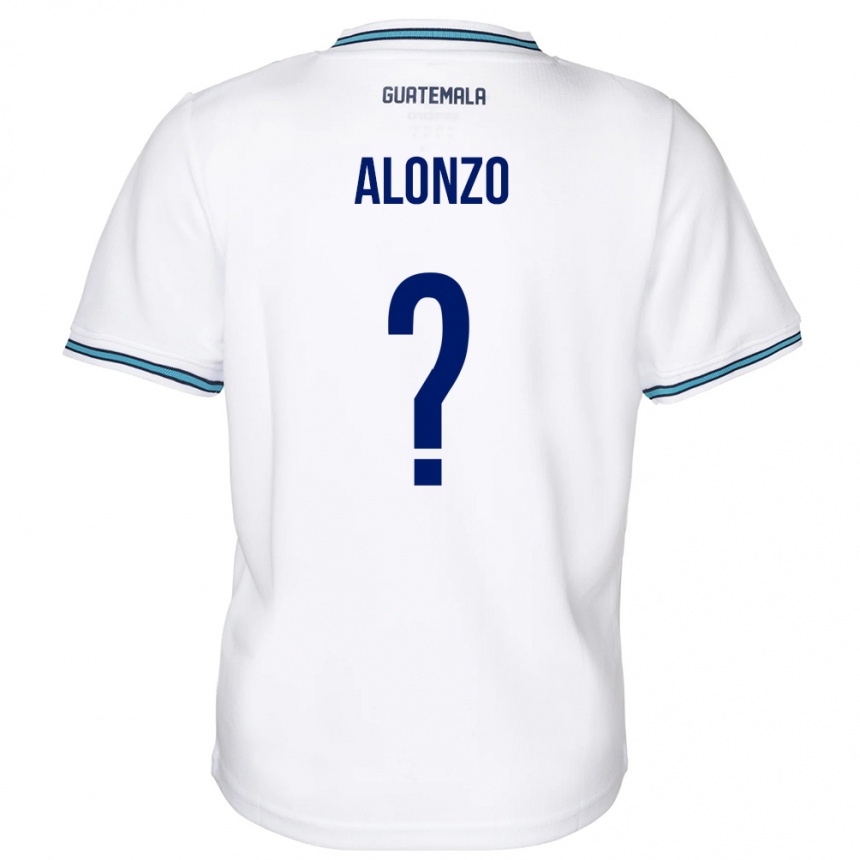 Kids Football Guatemala Anya Alonzo #0 White Home Jersey 24-26 T-Shirt