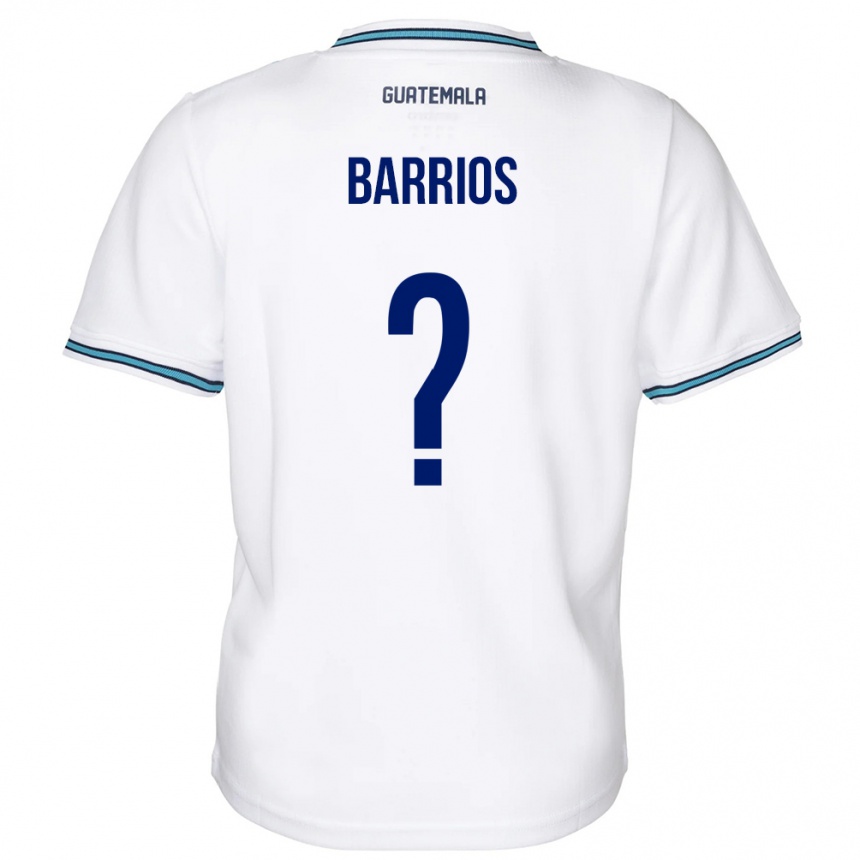 Kids Football Guatemala Jeniffer Barrios #0 White Home Jersey 24-26 T-Shirt