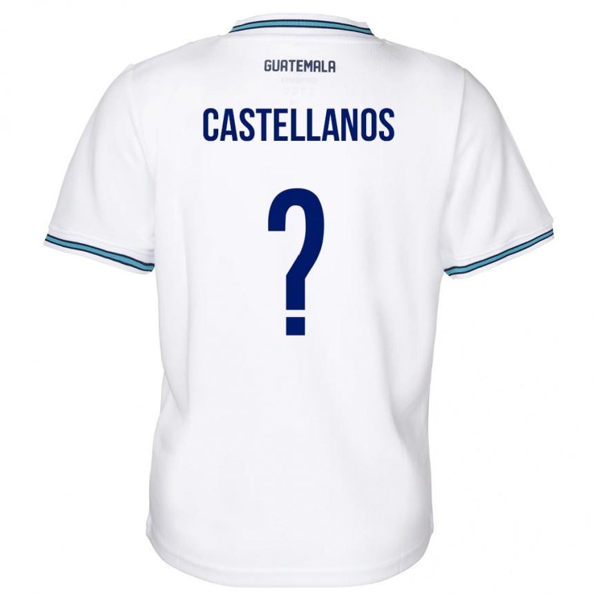 Kids Football Guatemala Jezmin Castellanos #0 White Home Jersey 24-26 T-Shirt
