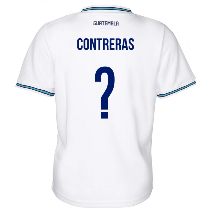 Kids Football Guatemala Betzael Contreras #0 White Home Jersey 24-26 T-Shirt