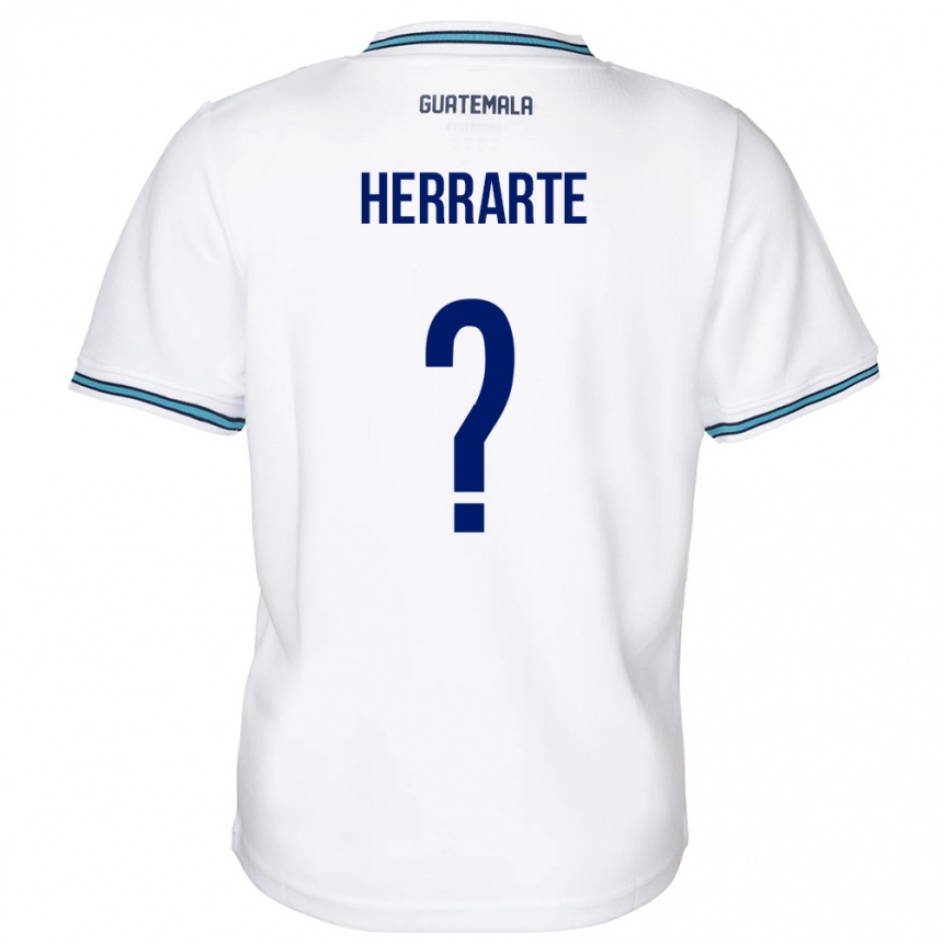 Kids Football Guatemala María Herrarte #0 White Home Jersey 24-26 T-Shirt