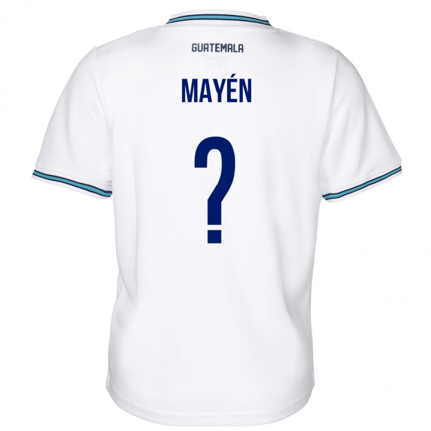 Kids Football Guatemala Kellin Mayén #0 White Home Jersey 24-26 T-Shirt