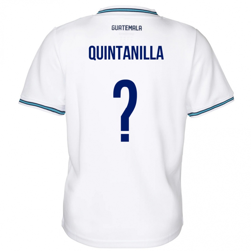 Kids Football Guatemala Anayelli Quintanilla #0 White Home Jersey 24-26 T-Shirt