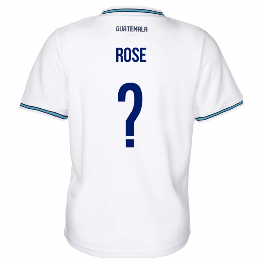 Kids Football Guatemala Michelle Rose #0 White Home Jersey 24-26 T-Shirt