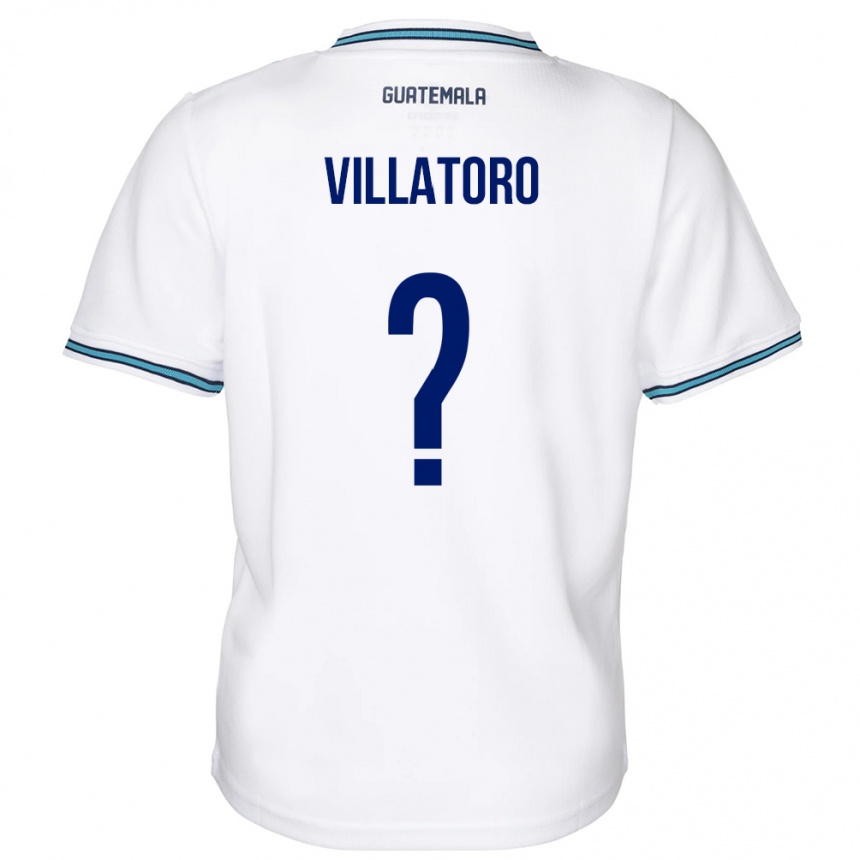 Kids Football Guatemala Grace Villatoro #0 White Home Jersey 24-26 T-Shirt