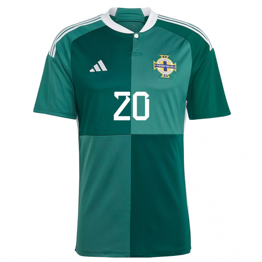 Kids Football Northern Ireland Joely Andrews #20 Green Home Jersey 24-26 T-Shirt