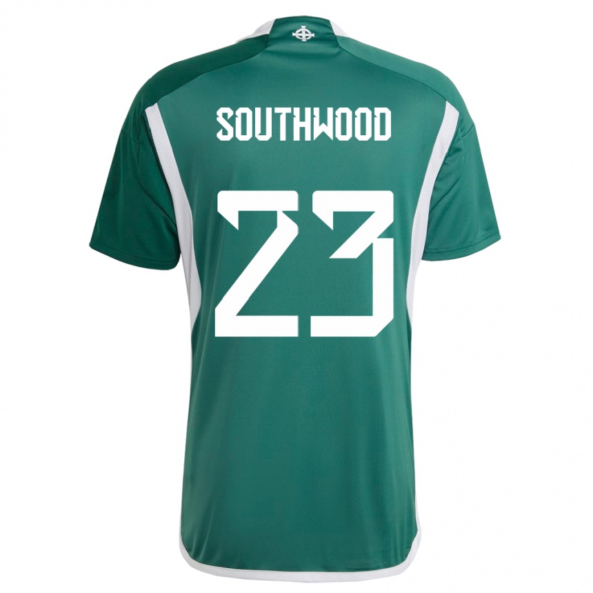 Kids Football Northern Ireland Luke Southwood #23 Green Home Jersey 24-26 T-Shirt
