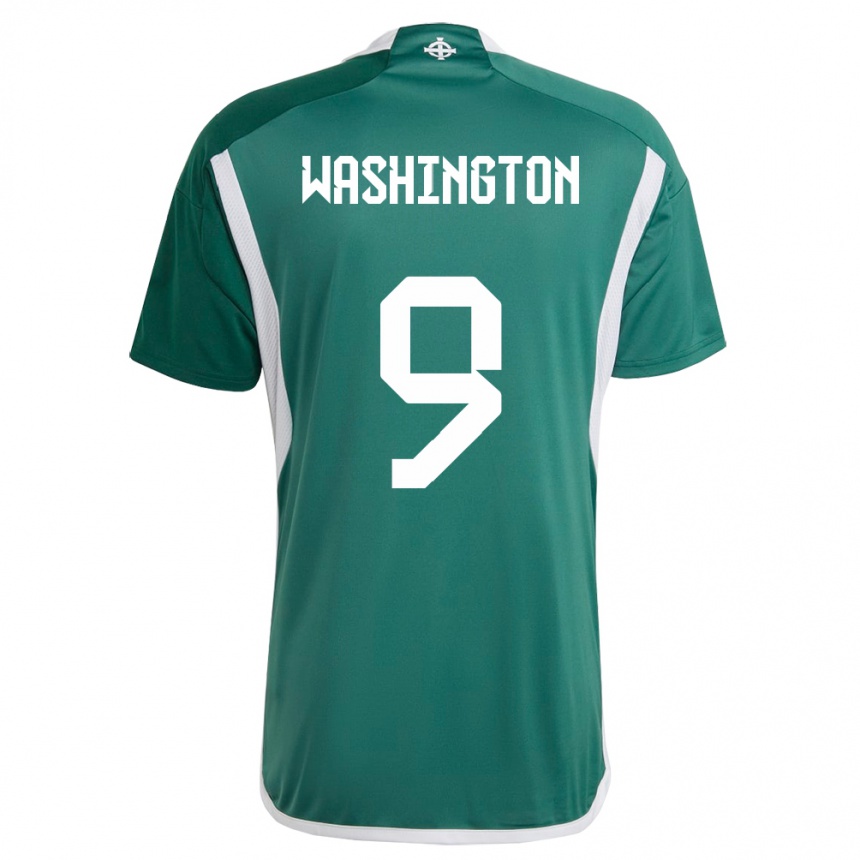 Kids Football Northern Ireland Conor Washington #9 Green Home Jersey 24-26 T-Shirt