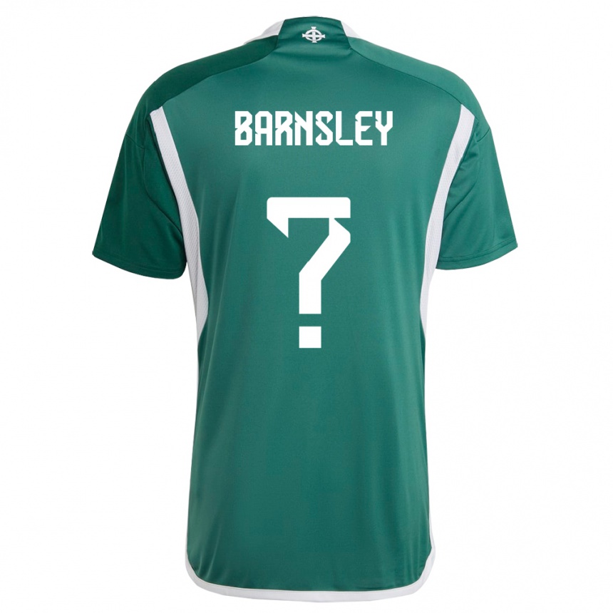 Kids Football Northern Ireland Fraser Barnsley #0 Green Home Jersey 24-26 T-Shirt