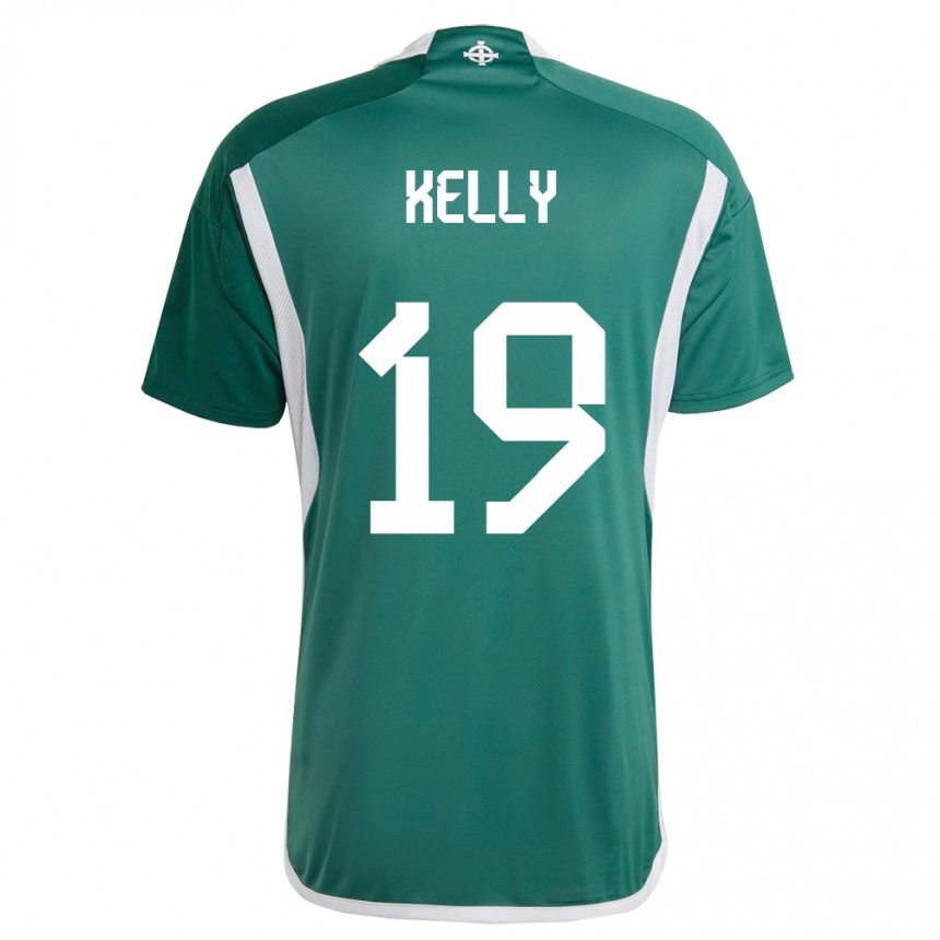 Kids Football Northern Ireland Oscar Kelly #19 Green Home Jersey 24-26 T-Shirt